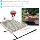 preview thumbnail 70 of 71, Sunnydaze Rope Hammock with 12-Foot Stand, Hammock Pad & Pillow