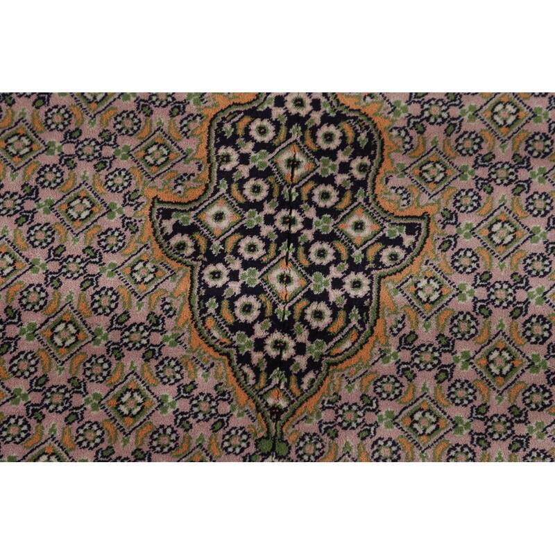 Traditional Gray Kashan Turkish Area Rug Machine Made Floral Carpet - 9'9" x 13'1"
