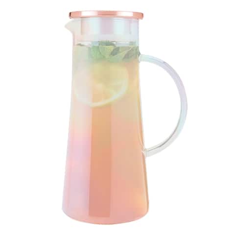 Charlie Iridescent Glass Iced Tea Carafe by Pinky Up - 10" x 6"