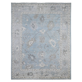 Shahbanu Rugs Air Force Blue Wool Weft Vegetable Dyes Village ...