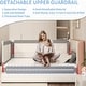 preview thumbnail 6 of 11, Toddler Bed Rail with Detachable Guardrail & Safety Strap