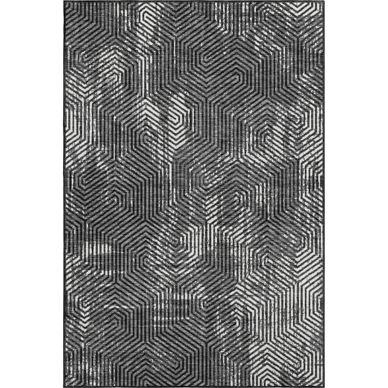 Premium Washable Super Soft Modern Maze Mayfield Rug