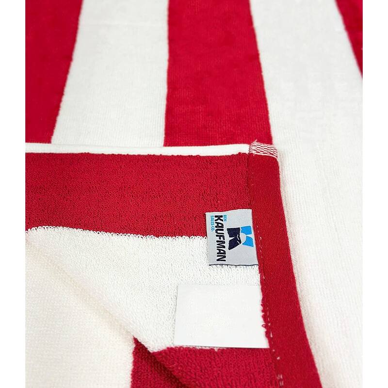 3 Piece Set Cabana Stripe, Two Beach Towel Set 32 x 62 Plus a Striped Beach Bag