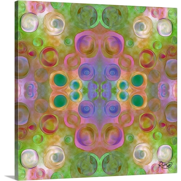 "Green Pattern II" Canvas Wall Art