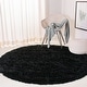 preview thumbnail 21 of 142, SAFAVIEH Handmade Classic Shag Nakhshun Rug 4' x 4' Round - Black