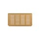 preview thumbnail 5 of 9, Boho Rattan Sideboard Buffet Storage Cabinet with Adjustable Shelves, Rounded Corners Buffet Cabinet Living Room Accent Cabinet