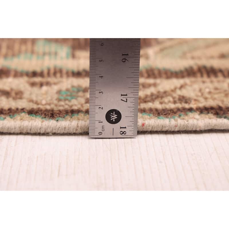 ECARPETGALLERY Hand-knotted Antalya Vintage Brown Wool Rug - 3'5 x 10'7