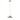Modern 1- Light Pendant Bottle Green Tinted Glass Shade with Electroplated Brass Finish