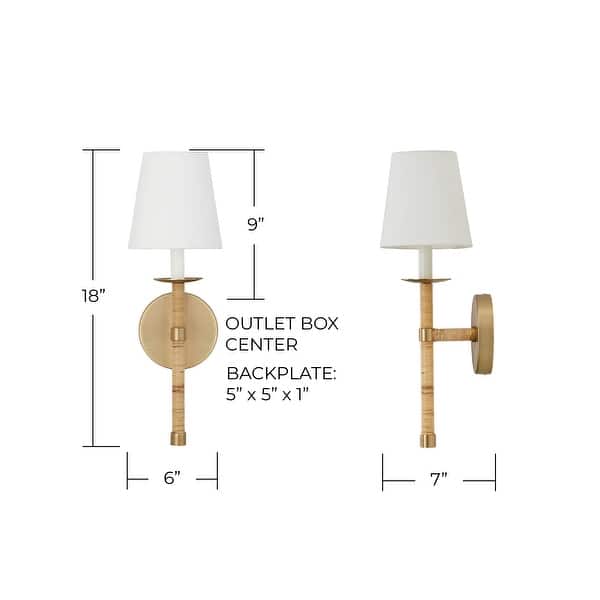Tulum 1-light Matte Brass Wall Sconce - Matte Brass