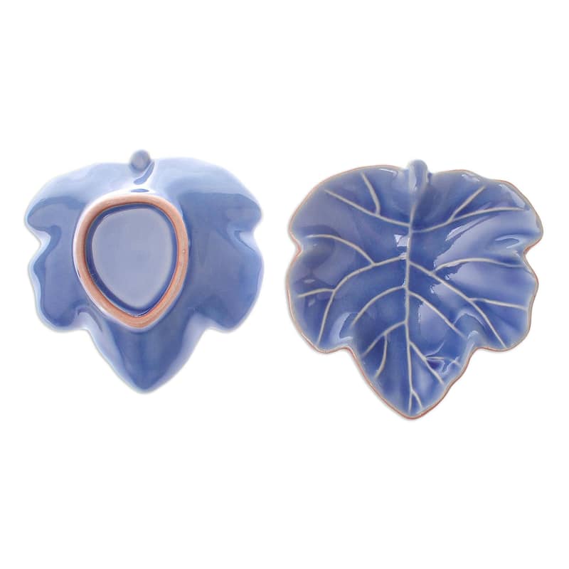 Novica Handmade Ivy Gourd Ceramic Bowls (Pair)