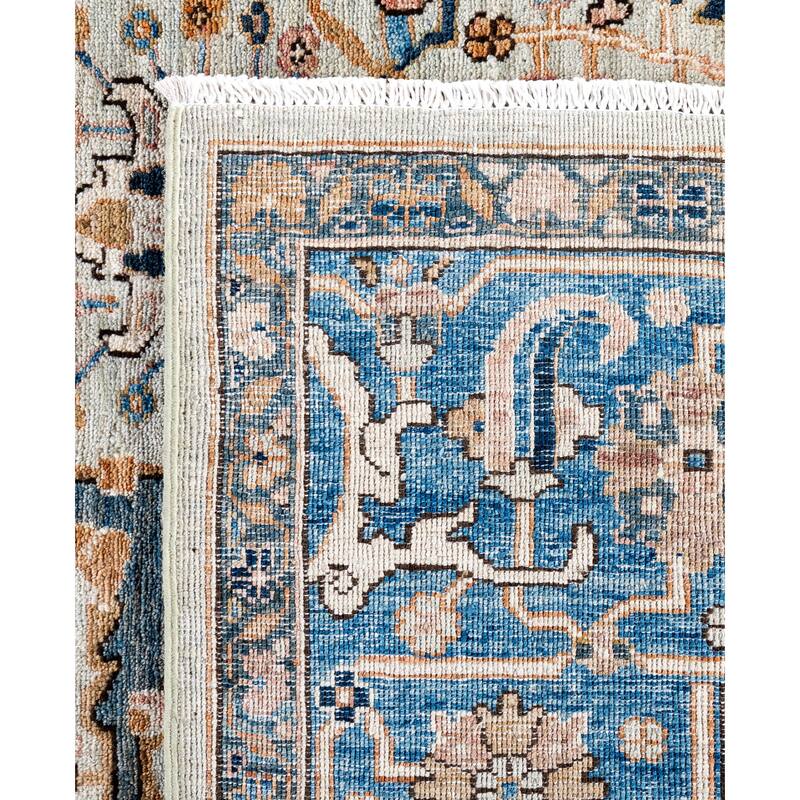Serapi One-of-a-Kind Hand-Knotted Area Rug - Gray - 8' 0" x 9' 9"