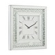 preview thumbnail 20 of 31, White MDF Glam Wall Clock No Theme 20 x 20 x 2