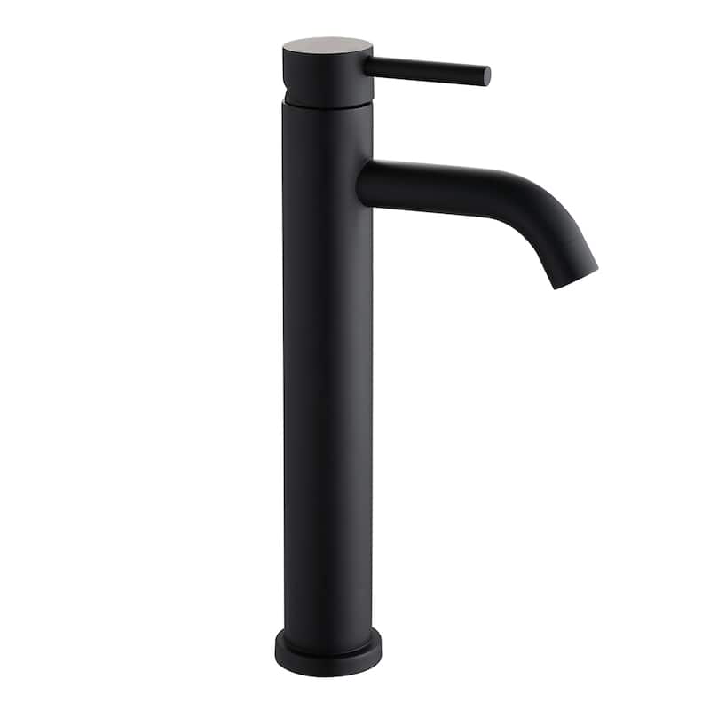Bathlet Vessel Single Handle Bathroom Sink Faucet - Matte Black