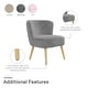 preview thumbnail 20 of 33, Avenue Greene Eden Boucle Kids Accent Chair with Natural Legs