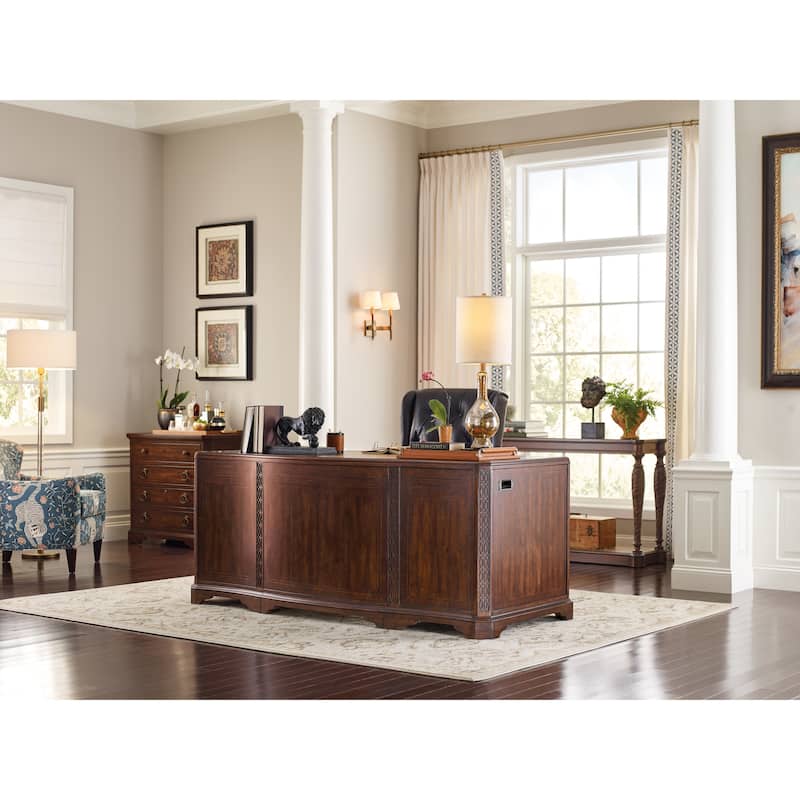 Hooker Furniture 6750-10563 Charleston 72" Cherry and Maple 9 Drawer