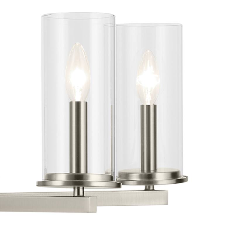 Kichler Lighting Crosby 32.5 in. 9-Light Clear Glass 2-Tier Chandelier