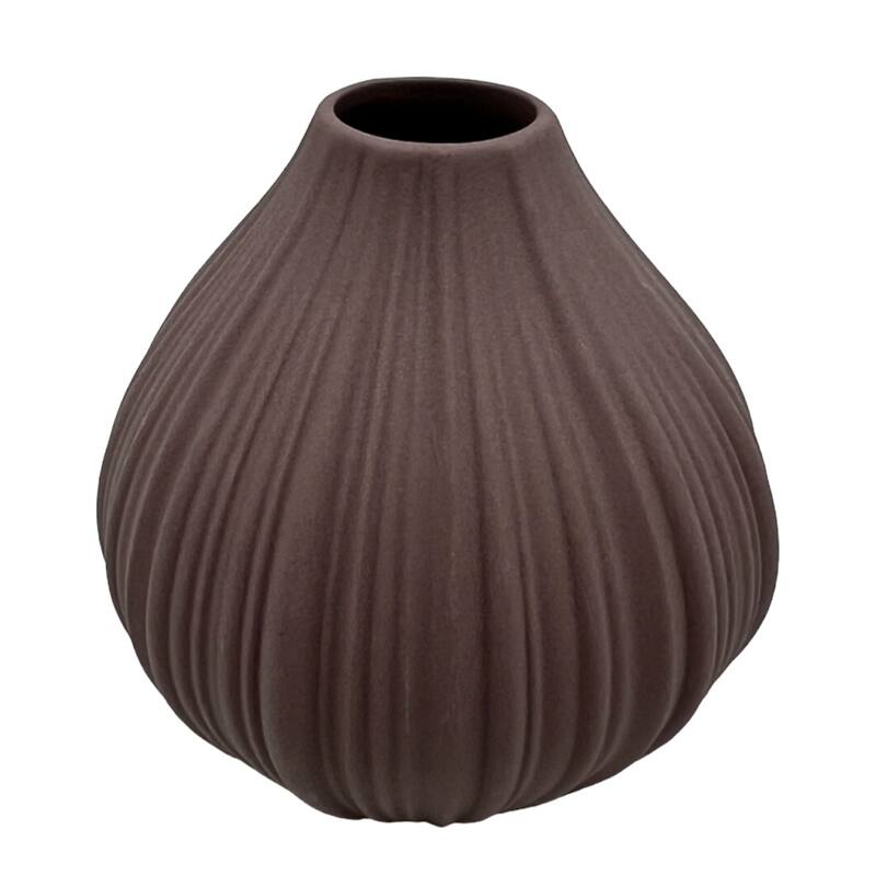 Modern Onion Ceramic Vase - Pink