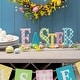 preview thumbnail 35 of 37, Glitzhome Wooden Happy EASTER HOP with Artificial Rattan Table Sign Decor Centerpiece