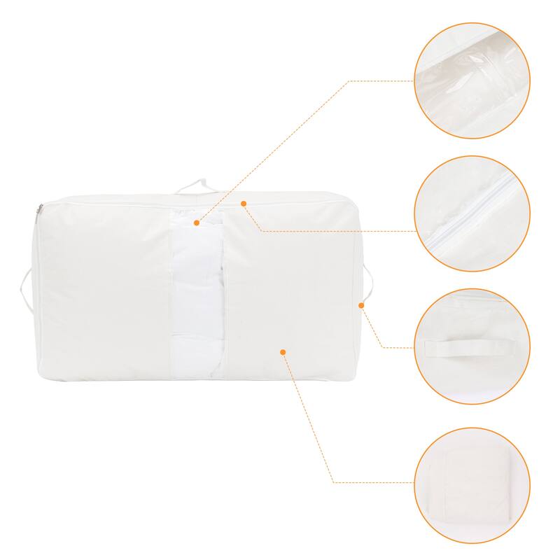 1 Pack Foldable Storage Bags, Clothes Storage, Moving Bags for Organizing Clothing, Closet Organizers, and Storage with Handles