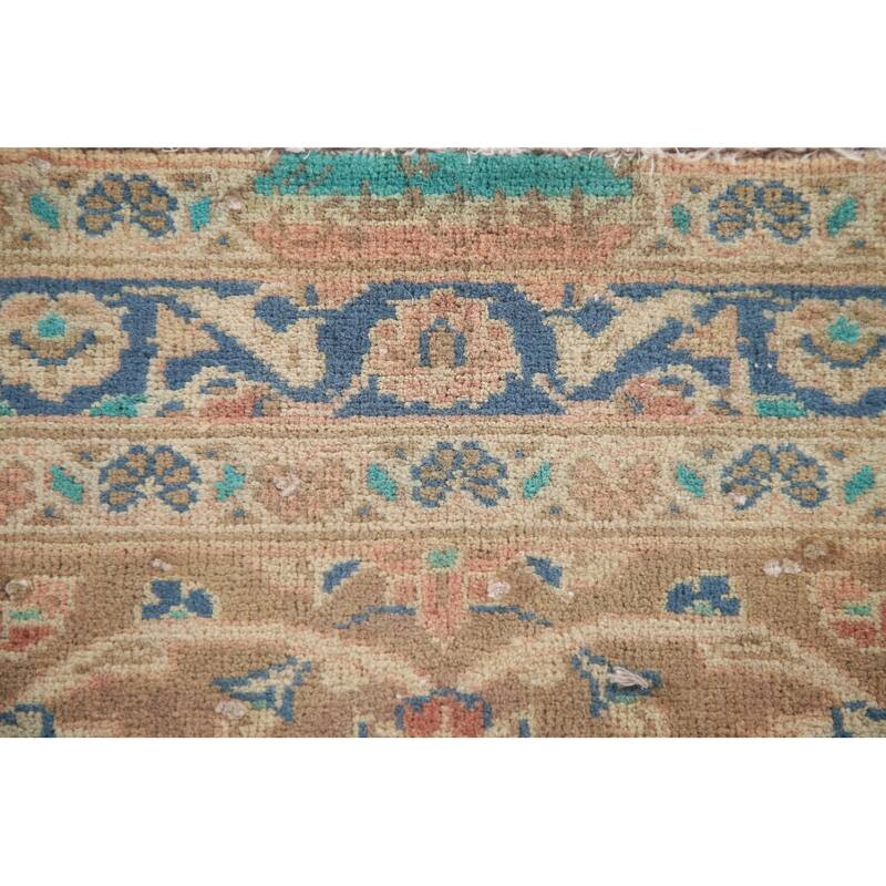 Hand Knotted Oriental 100% Wool Carpet Traditional Floral Pink Kashan Area Rug - 11' 11'' X 8' 8''