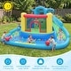 preview thumbnail 7 of 8, Gymax Inflatable Water Slide Park w/Double Slides Splash Pool 860W - Multi-colored