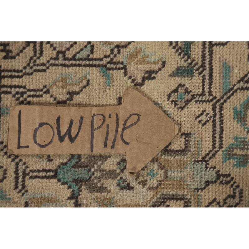 Hand Knotted Oriental 100% Wool Carpet Traditional Medallion Peach Tabriz Area Rug - 9' 7'' X 6' 5''
