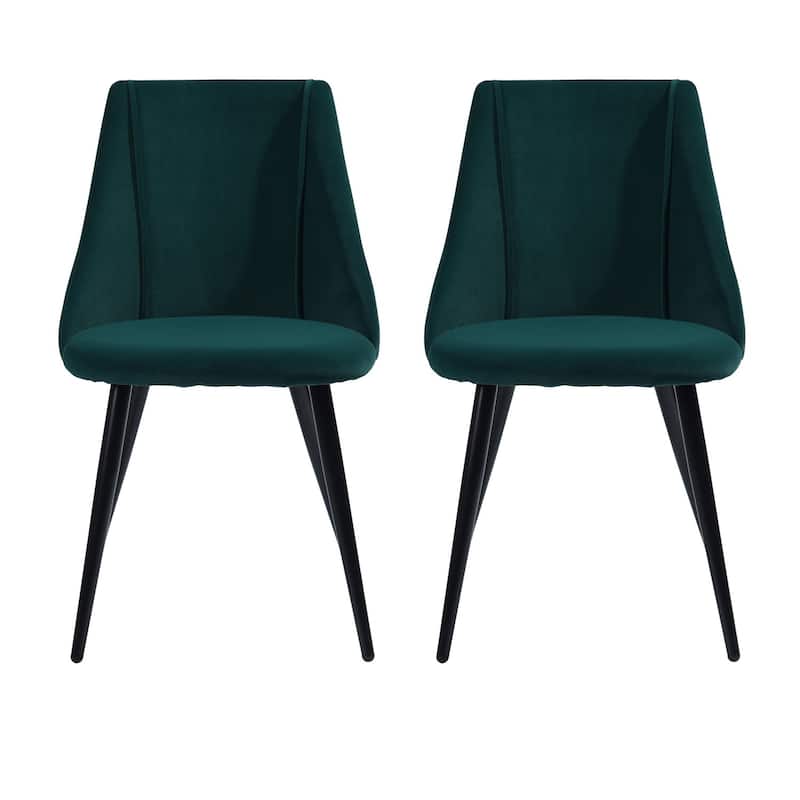 HomyLin Set of 2 Velvet Side Chair for Dining Room Home Kitchen