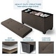 preview thumbnail 20 of 62, Nestl Storage 30-In Storage Ottoman Bench with Storage Bins for Bedroom - Folding Foot Rest Ottoman with Storage for Living Room