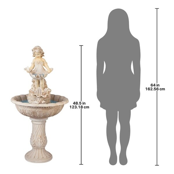 Design Toscano Abigails Gefüllte Schürze – Dekorative Figur Aus Steinsplitt & Harz, Handbemalt