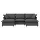 Option Gray+3 Seat+2 Ottomans