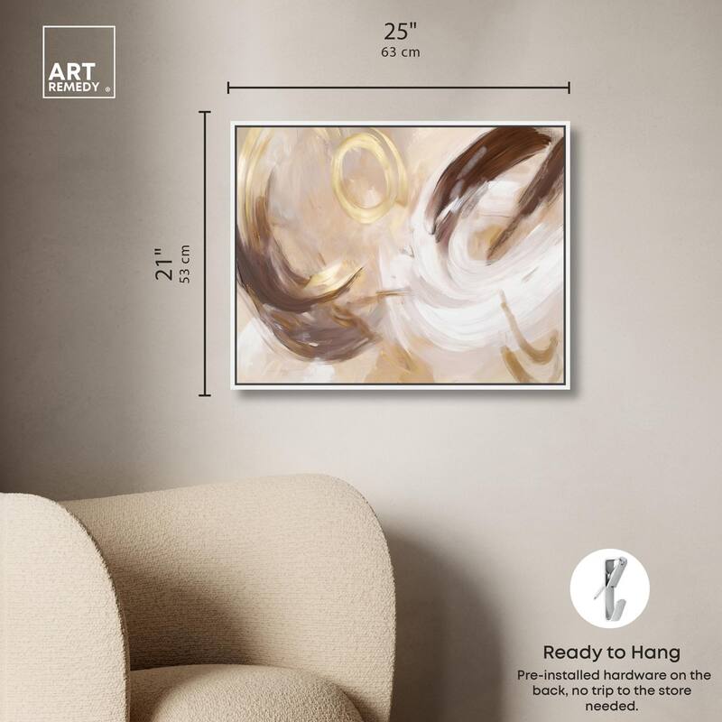 Dreamy Swirls II Canvas by Art Remedy