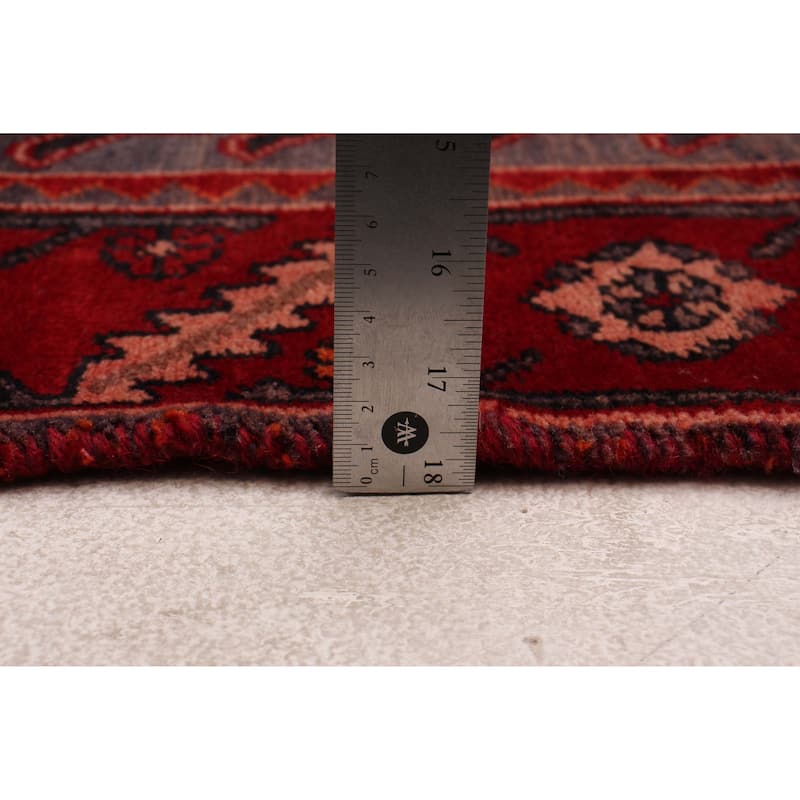 ECARPETGALLERY Hand-knotted Anadol Red Wool Rug - 4'0 x 9'6