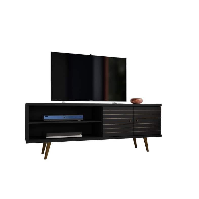 Liberty Mid-Century Modern 3-Shelf TV Stand