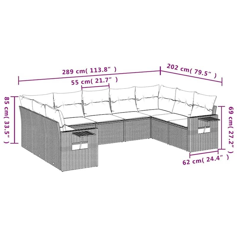 vidaXL Garden Sofa Set
