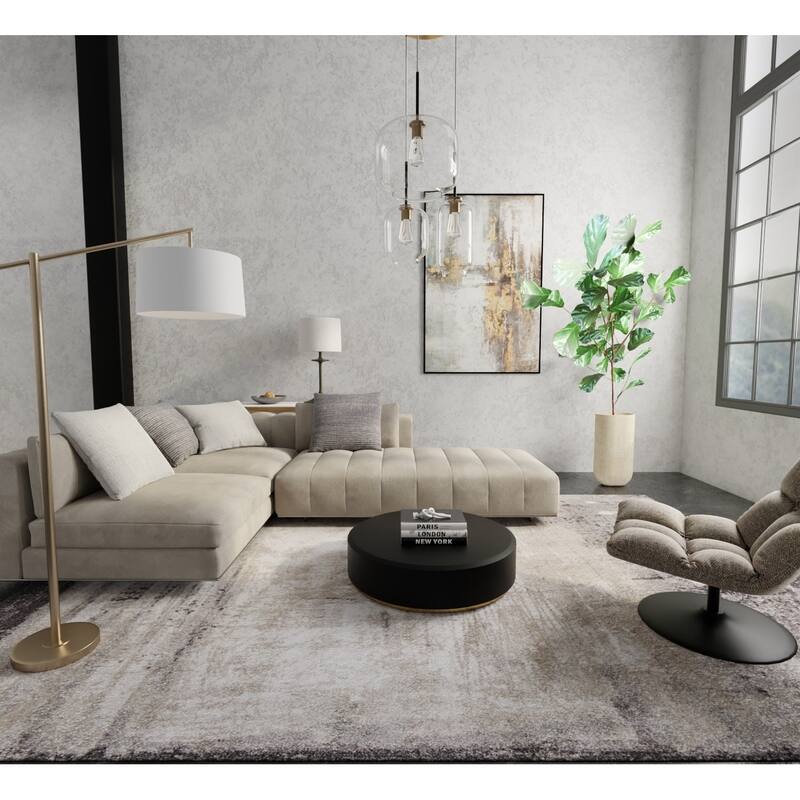 Peavy R39QA Abstract Modern Area Rug