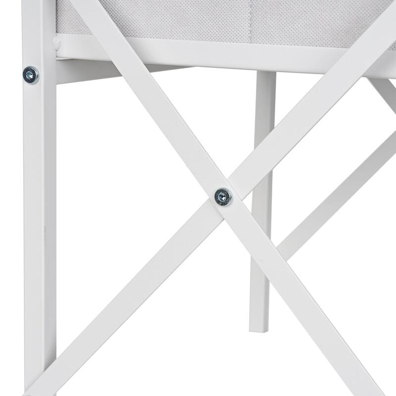 VECELO X Frame Nightstand with Removable Fabric Drawer Easy to Clean Nightstand Multifunctional End Table with Open Shelf