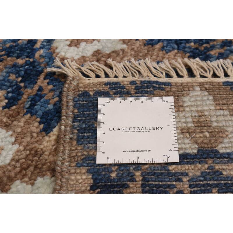 ECARPETGALLERY Hand-knotted Mystique Blue Wool Rug - 8'1 x 8'6