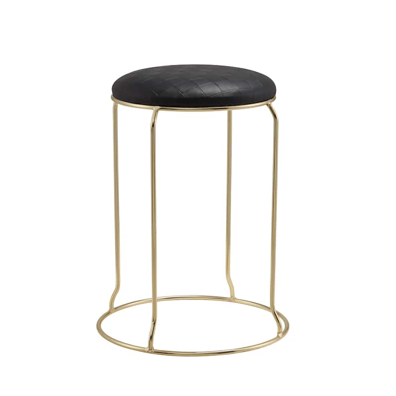 Carmilla Collection Vinyl Upholstered Stools (Set of 4)