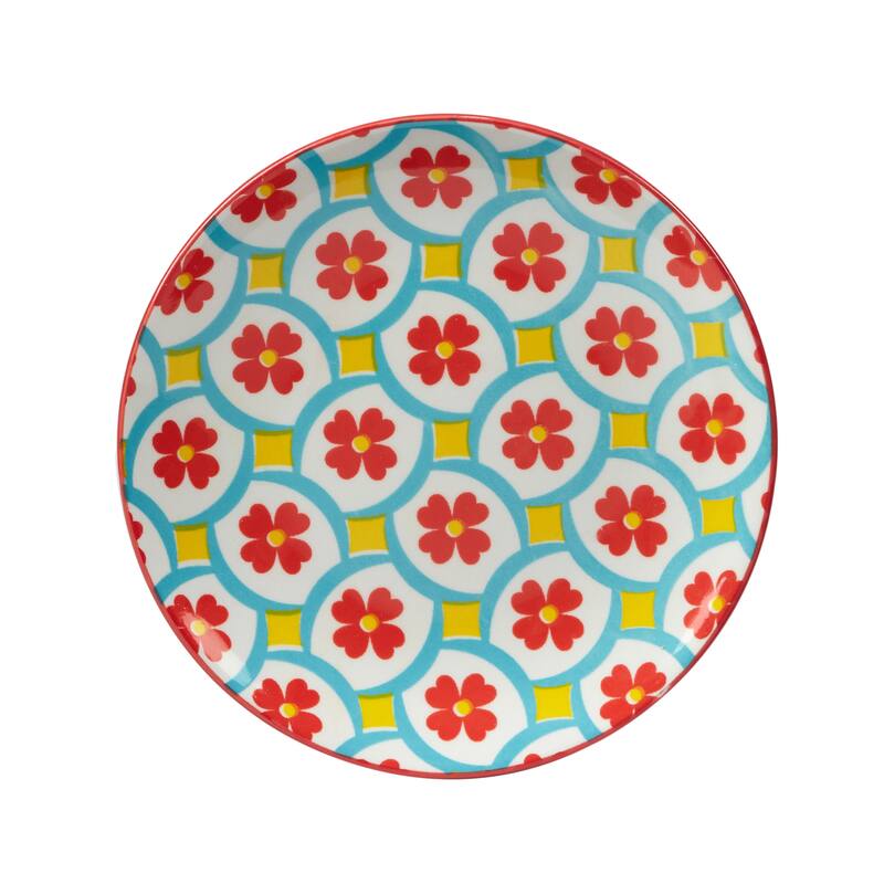 Certified International Damask Floral Canape/Luncheon Plates, Set of 6