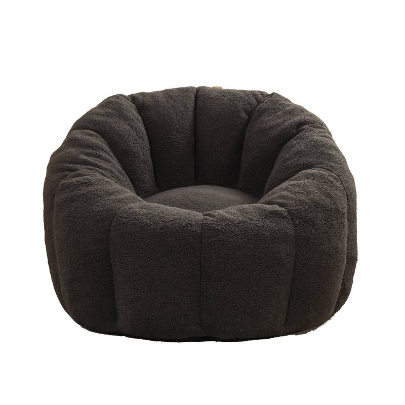 Anmytek Plush Oversized Bean Bag Chair with Armrests High-Density Foam Lazy Comfy Seat