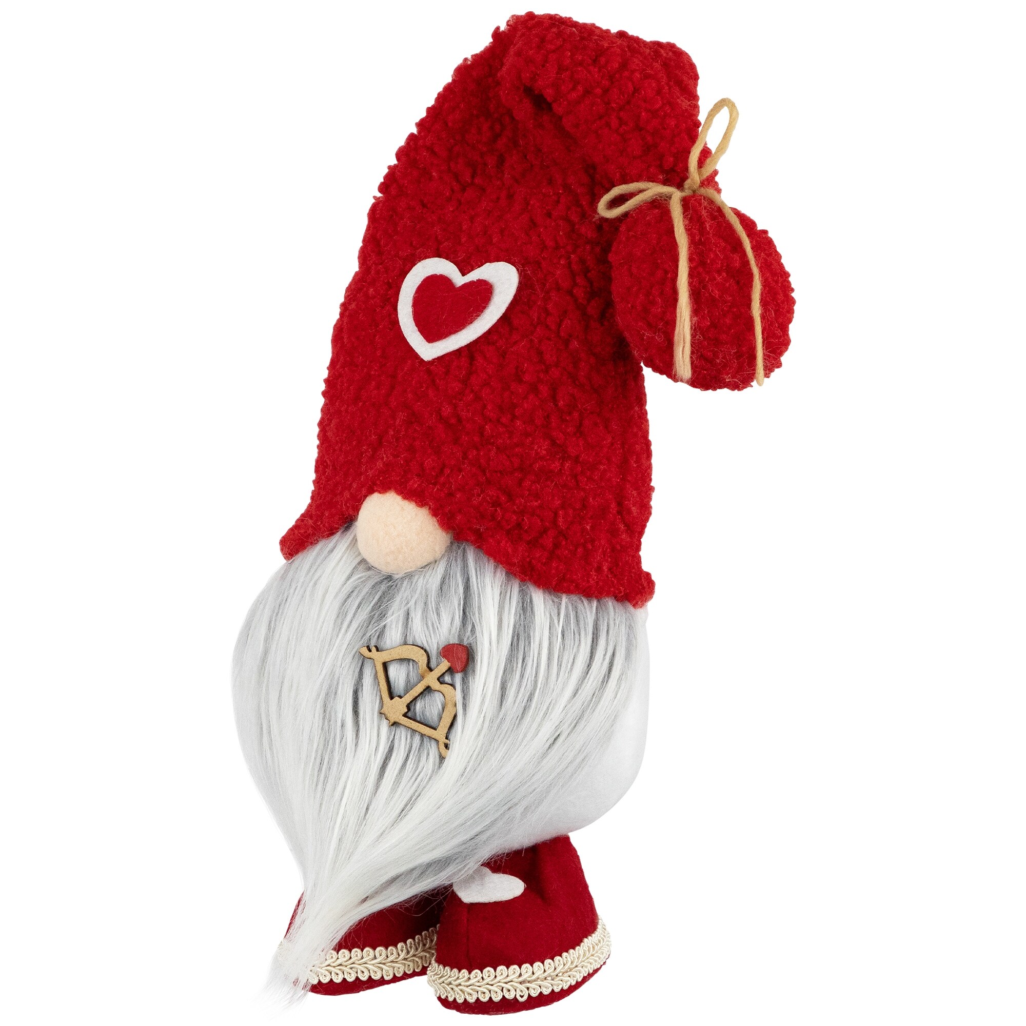 19.5 Valentine's Day Gnome Figurine with Heart Hat - 19.5