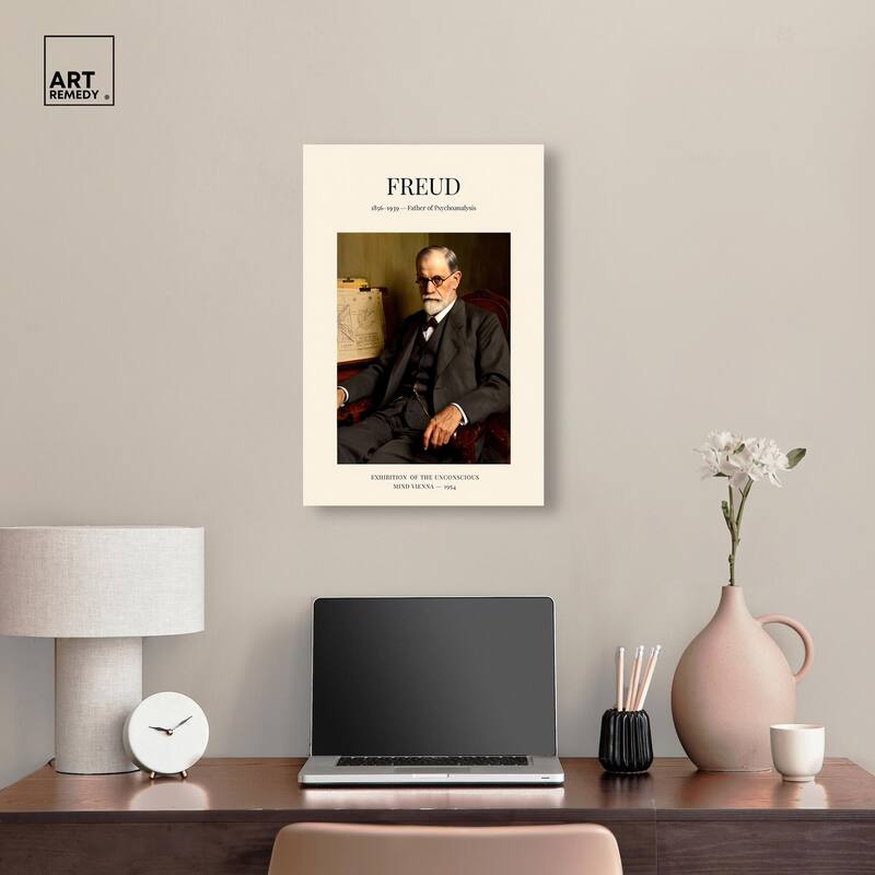 Father of Psychoanalysis Canvas by Art Remedy, Gallery Wrapped