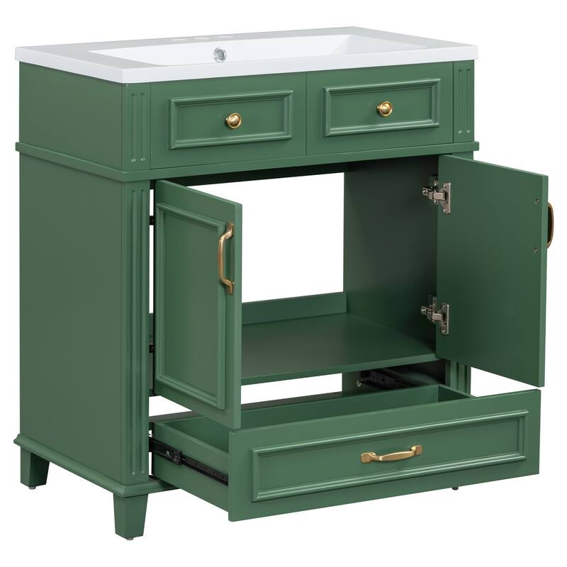 30'' Bathroom Vanity with Bathroom Storage Cabinet Soft Closing Doors