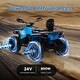 preview thumbnail 33 of 33, 2 Seater Ride On ATV for Kids, 24V Four Wheeler Electric ATV Battery Powered with Leather Seat