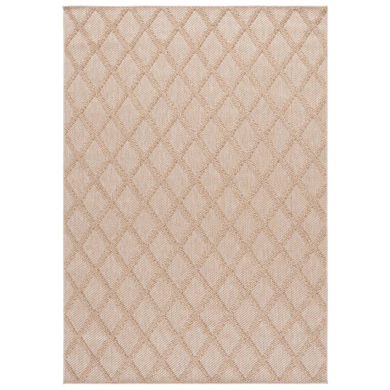 SAFAVIEH Highland Inesa Trellis Rug - Gold/Ivory - 4' x 6'