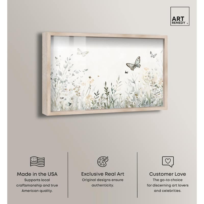 Butterfly Field Shadowbox by Art Remedy