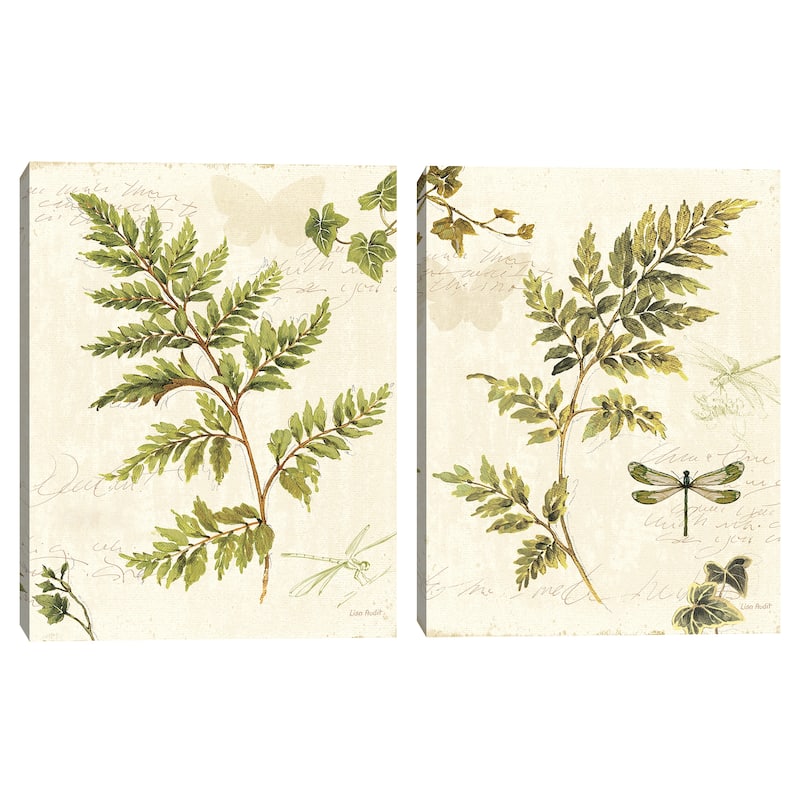 Ivies and Ferns I-III by Lisa Audit Canvas Art Prints