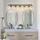 preview thumbnail 47 of 182, 2/3/4-Light Modern Bathroom Crystal Vanity Light Wall Sconces