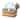 Garvee Utensil Holder for Party, 10.6 x 6.4 x 5", with 4 Detachable Compartments & Metal Tray, Oak