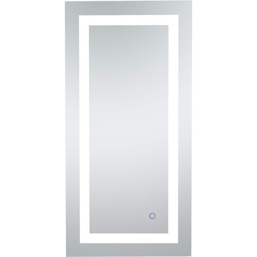 Elegant Lighting Helios 36" x 18" Rectangular Frameless Wall Mounted